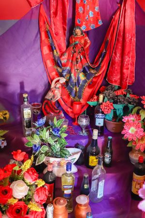 베라크루스(지리바투바 해변)의 테레이루 드 칸돔블레 제단