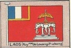 프랑스 보호령 라오스(루앙프라방 왕국)의 국기