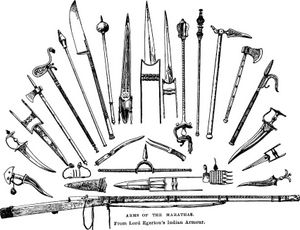 마라타 제국의 군인들이 사용한 무기