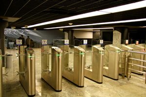 모스크바 지하철 개찰구