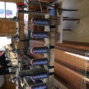 스코틀랜드 스카이 섬의 스카이 직조공들이 사용하는 발판식 베틀