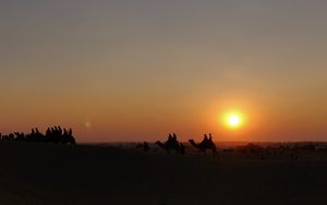 자이살메르 근처의 삼 사구
