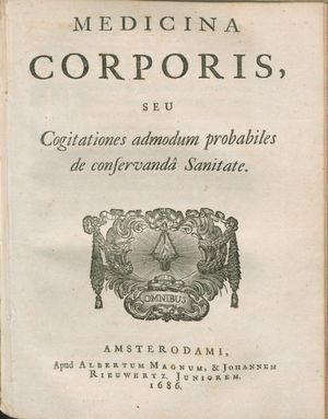 Medicina corporis, 1686