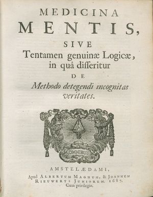 Medicina mentis, 1687