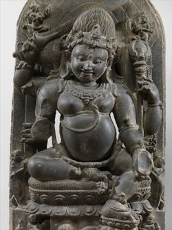 11세기~12세기 비하르(비하르 주) 출토 마하칼라 석비(메트로폴리탄 미술관)