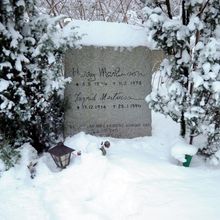 스톡홀름 북쪽 실버달에 있는 마르틴손의 묘비