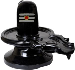 링감에 트리푼드라가 있는 시바 링감