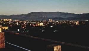 11월 맑은 아침에 보이는 산들