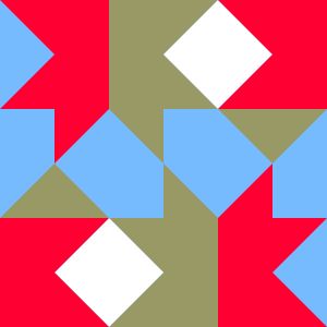 주방 칼레이도스코프 퀼트 블록