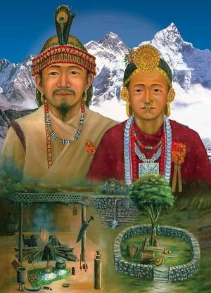 수니마와 파루항: 키라트 라이족의 원형적인 최초 여성과 최초 남성. 최고 신은 수니마-파루항이다.