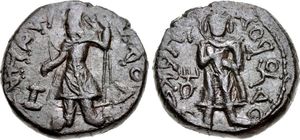 카니슈카 1세 금화의 석가모니불