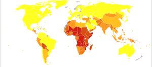 2012년 백만 명당 매독 사망자 수