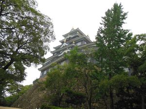 오카야마성 복원 천수각
