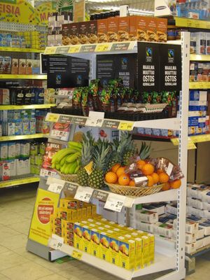 투르쿠(핀란드)의 식료품점