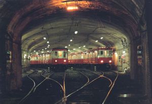 마드리드 지하철의 역사적인 차량