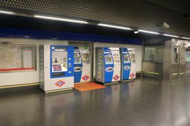 마드리드 지하철 매표기