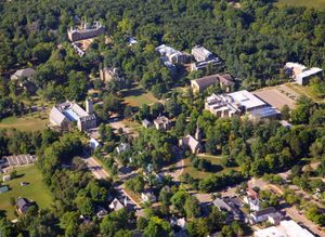 켄용 대학교 캠퍼스 항공 사진