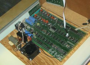 완전히 조립된 애플 I의 회로 기판.