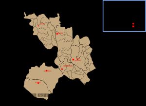 방글라데시 다카 현의 지도