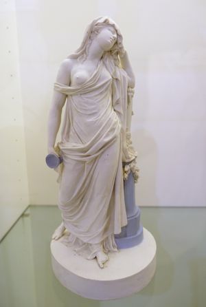 향연 참석자, 비스킷 자기(biscuit porcelain), 자스퍼웨어 블루 포함, 마드리드 왕립 도자기 공장, 마드리드, 1784-1803년