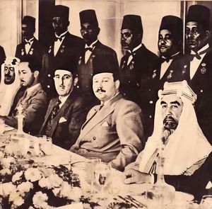 안샤스 회의 중 아랍 지도자들