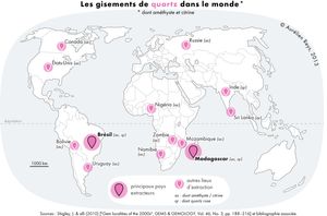 주요 자수정 생산국