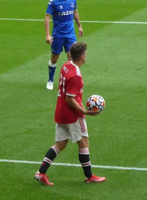 2021년 맨체스터 유나이티드에서 뛰는 제임스