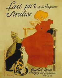 테오필 알렉상드르 스타인렌이 1895년에 그린 네슬레 우유 광고 포스터