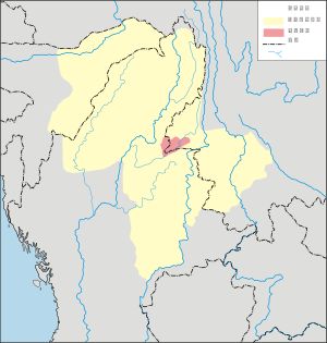 1360년경 몽마오(황색) 통치자 시케파 치하의 나가랜드