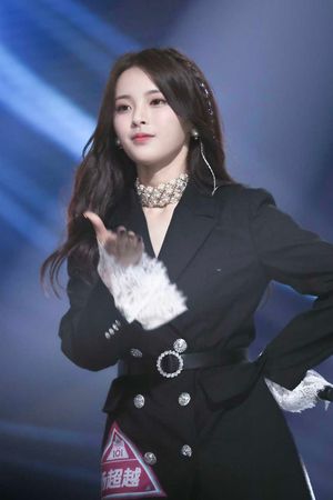 《프로듀스 101》 결선 당시의 양차오웨이