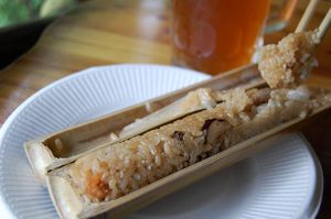 죽통밥(Bamboo rice)