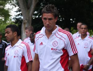 아약스 동료들과 함께한 스테켈렌뷔르흐