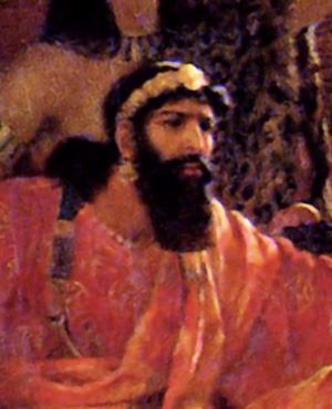 크세르크세스 1세(아하수에로) - 어니스트 노르망, 1888 (세부)