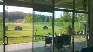 무덕정 안에서 내다본 활터