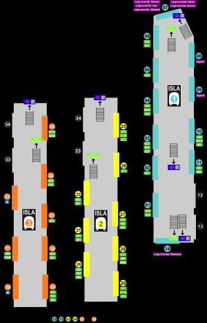 마드리드 몬클로아 버스터미널 평면도