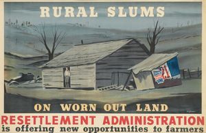 리처드 H. 얀센이 1935년에 제작한 재정착 행정 포스터