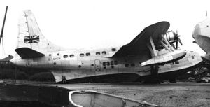 1948년부터 1950년까지 영국에서 나일강을 따라 요하네스버그까지 BOAC 노선을 운항했던 BOAC 쇼트 솔렌트 3 G-AHIN "사우스햄프턴"