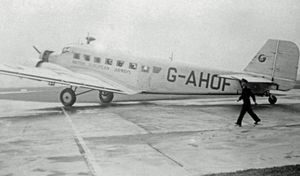 1947년 영국유럽항공의 Ju 52/3m