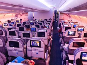 에어버스 A330-200 이코노미 클래스 객실