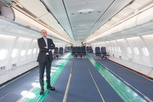 A330 MRTT의 기내는 승객 수송을 위해 재구성될 수 있다.