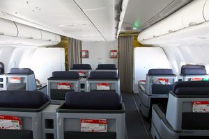 옛 에어 베를린 장거리 항공편 비즈니스석 기내