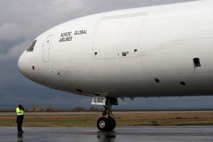 사명이 기체 도장된 MD-11F