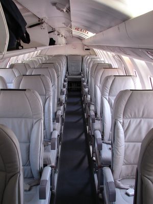 사브 340의 2-1 좌석 배열