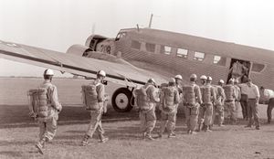 마리보르 공항의 스카이다이버들, 1960