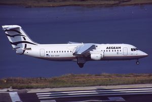 에게안 항공은 1999년부터 2011년까지 BAe Avro RJ100을 운용했다.
