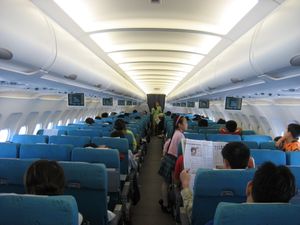 기존 실크에어 A320-200 이코노미 클래스 객실