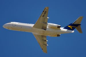 알라이언스 항공 F70 아래에서