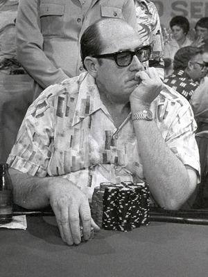 1976년 WSOP 메인 이벤트 우승 당시 브런슨