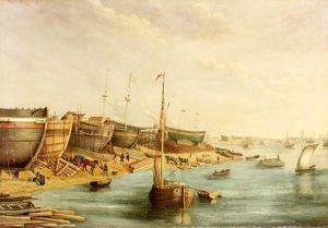 윌리엄 파일의 노스 샌즈 조선소, {{circa