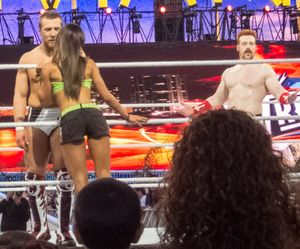 대니얼 브라이언(브라이언 대니얼슨)과 AJ 리의 ‘죽음의 키스’. 이 키스 때문에 브라이언은 18초 만에 셰이머스에게 월드 헤비웨이트 챔피언십 타이틀을 빼앗겼다.